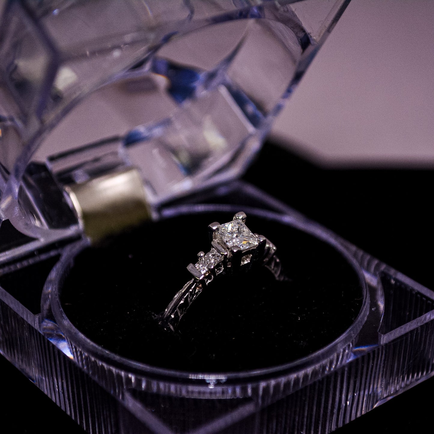 Princess Cut Diamond Engagement Ring – Size 7.5 | A72
