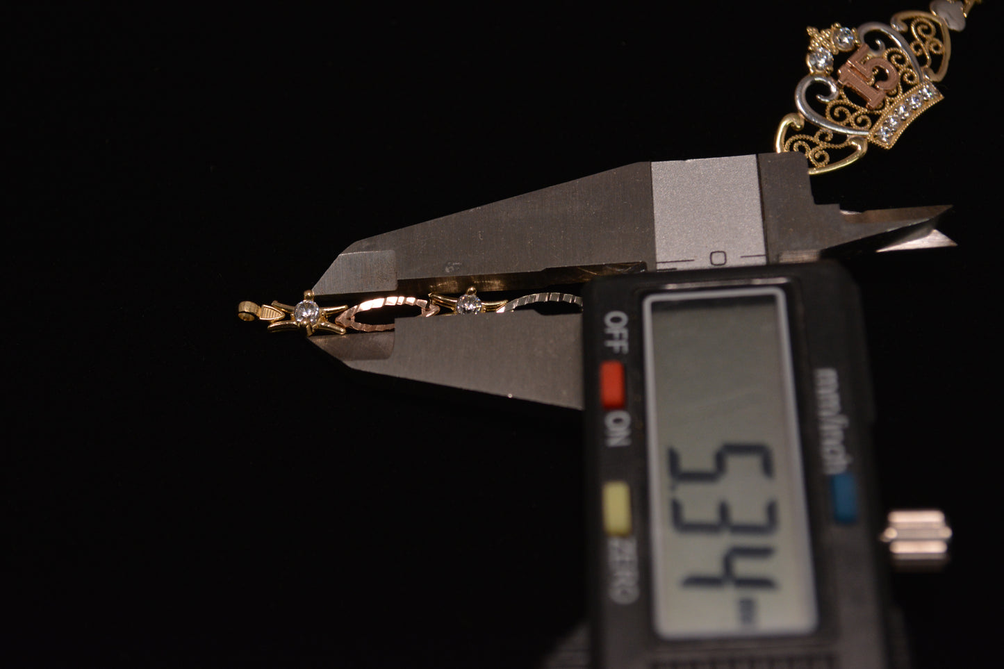 14K Gold “15 Años” Bracelet – Classic Quinceañera Style - #B022