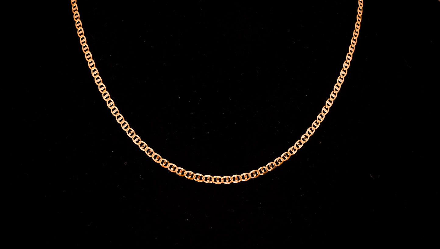 14K Gold Gucci Chain Necklace-C66