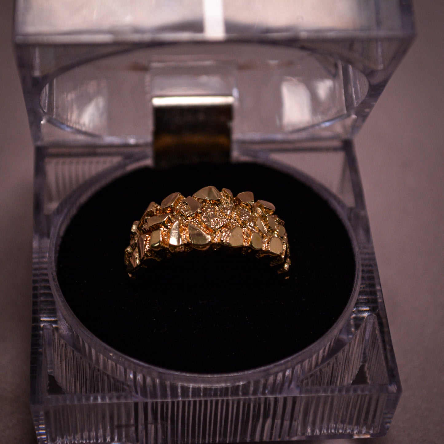 14K Gold Nugget Ring-Size 9.5-A230
