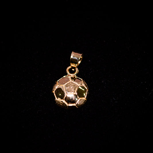 14K Gold Soccer Ball Pendant-D231