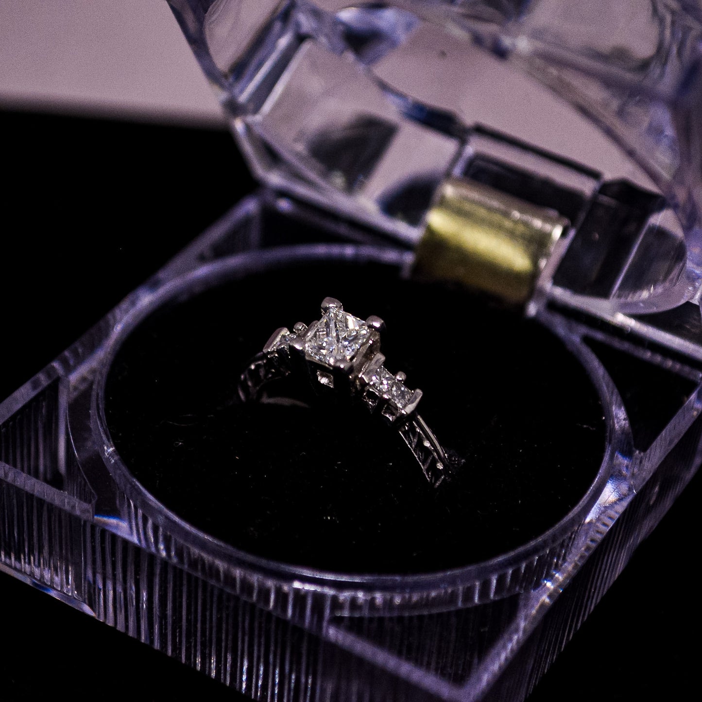 Princess Cut Diamond Engagement Ring – Size 7.5 | A72
