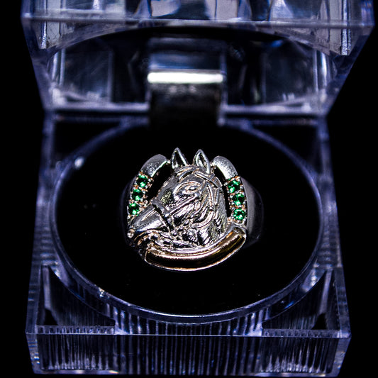 Silver Stallion Horse Statement Ring (A192)