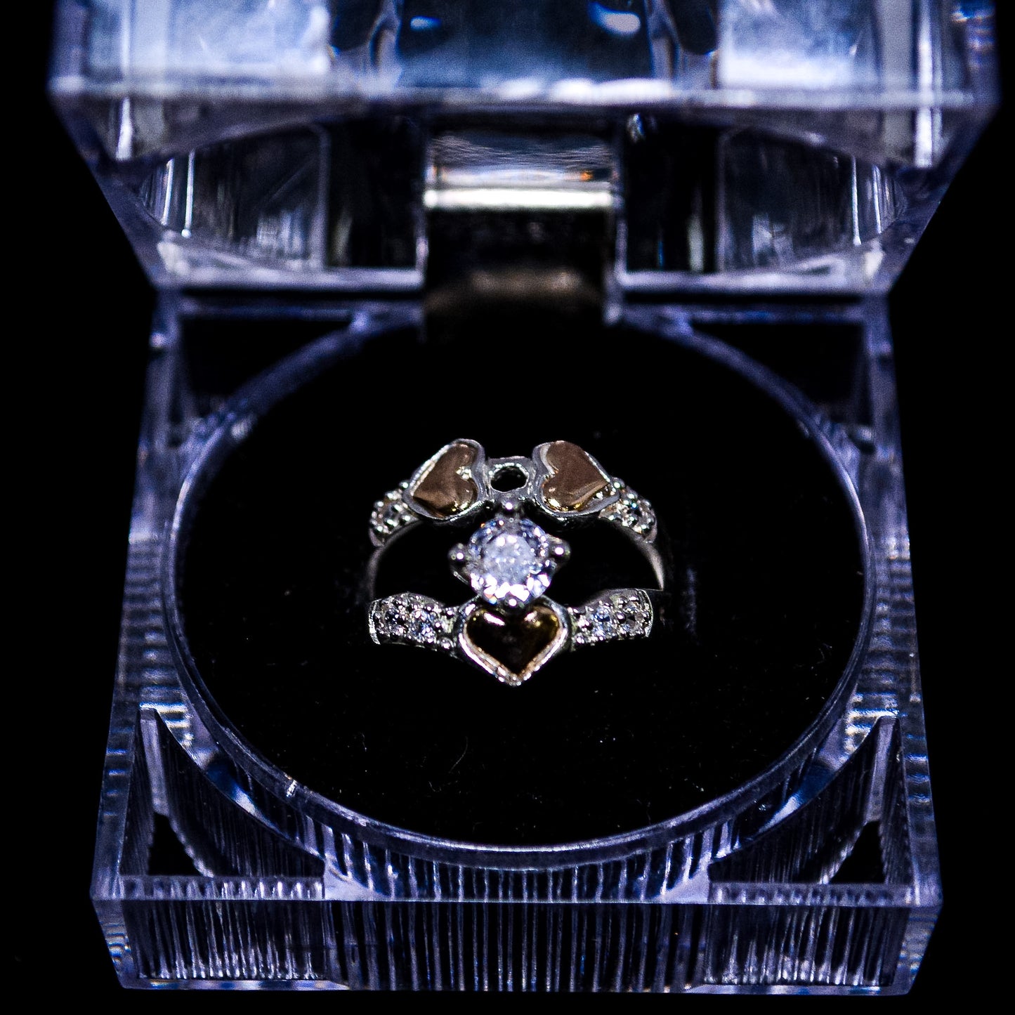 Silver Heart Promise Ring – Size 7 (A280)