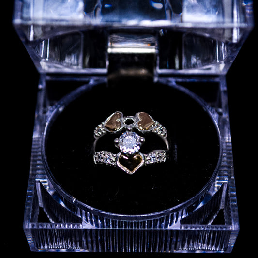Silver Heart Promise Ring – Size 7 (A280)