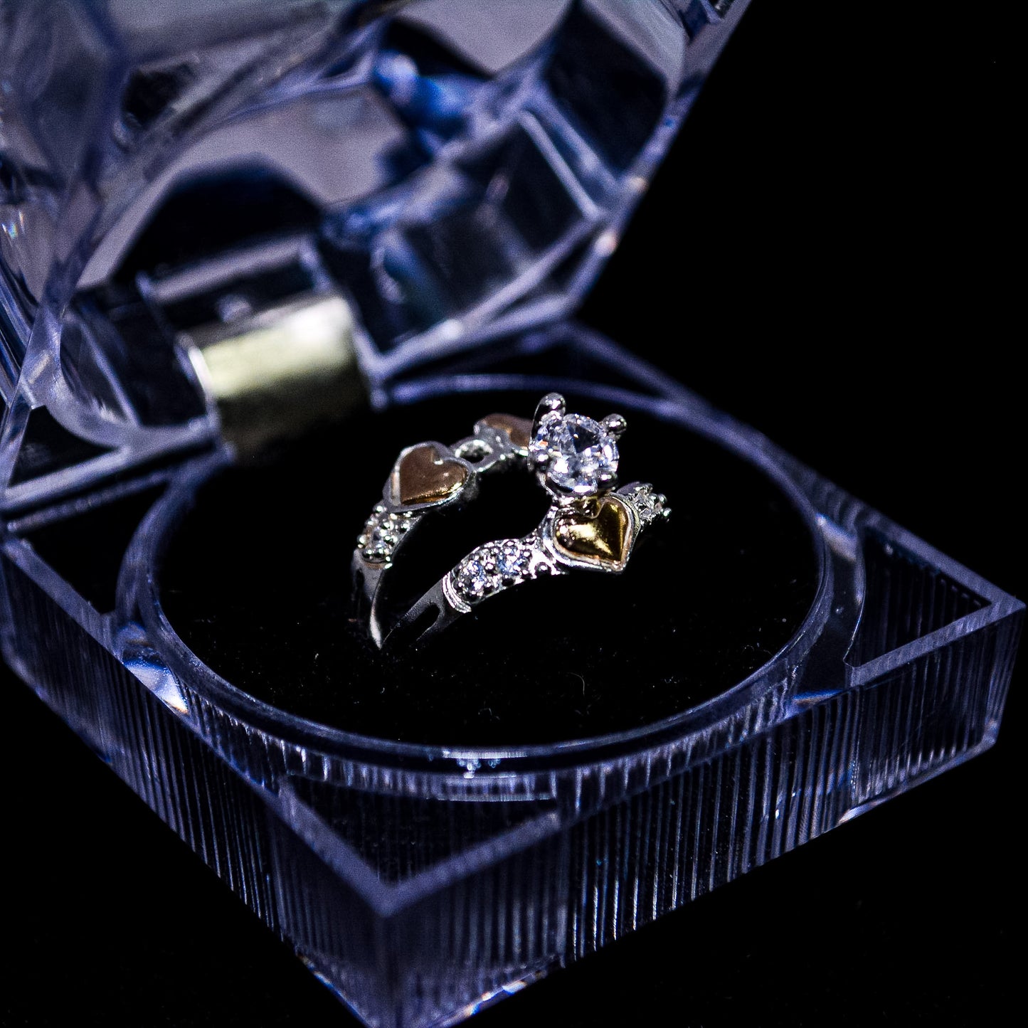 Silver Heart Promise Ring – Size 7 (A280)